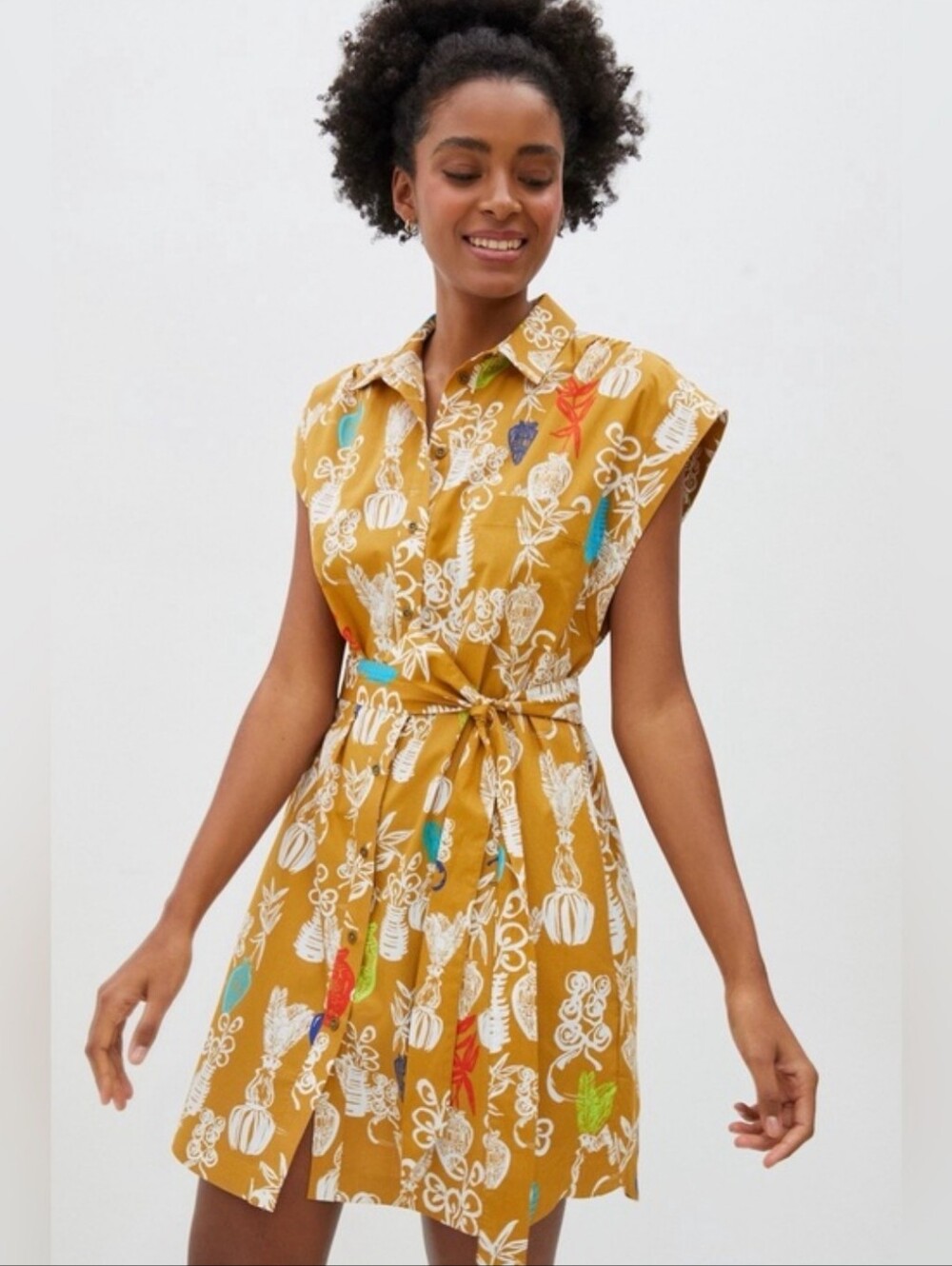 ANTHROPOLOGIE MAEVE Toni Tunic Dress Shirt Dress
